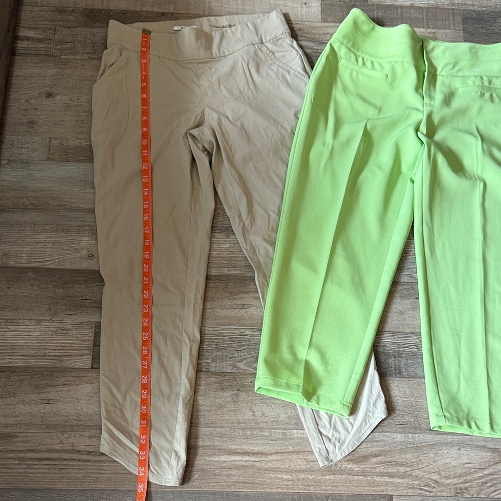 Lot x 2 Columbia Tan and green Cato Omni-Shield Pants size 8 - Picture 5 of 9